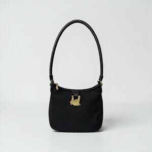 Barry-Kieselstein-Cord Alligator Nylon Leather Handbag Purse Vintage 1993